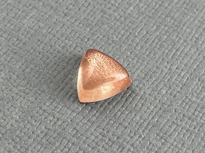 7mm Oregon Sunstones Triangle Cabochons | Medium with Schiller | 1 Stone - Oregon Sunstone - Gem Enthusiast
