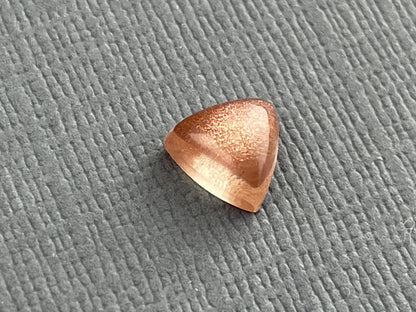 7mm Oregon Sunstones Triangle Cabochons | Medium with Schiller | 1 Stone - Oregon Sunstone - Gem Enthusiast
