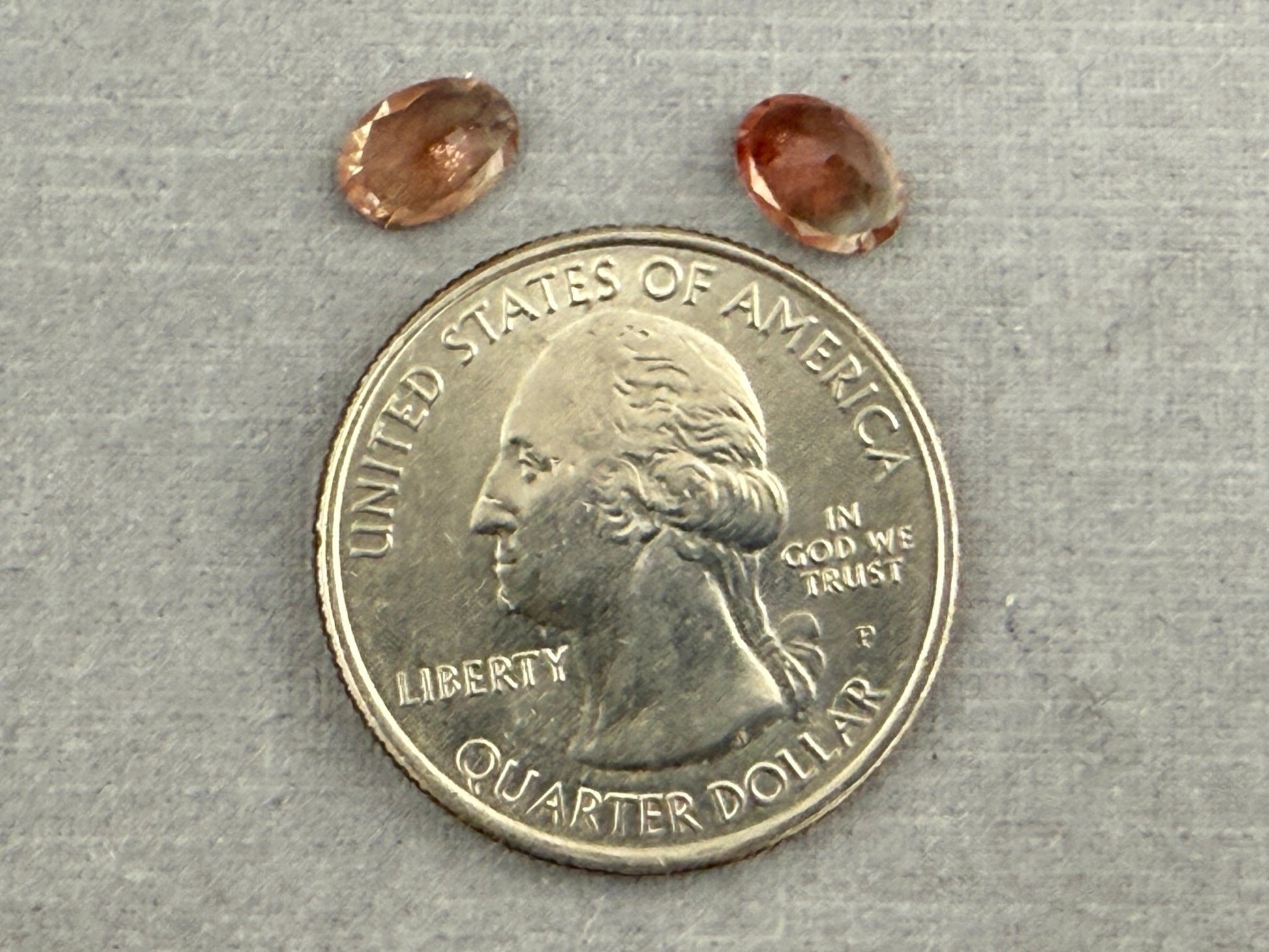 7x5 Oregon Sunstones Oval Pair | 1.4 carats | OSF196 - Oregon Sunstone - Gem Enthusiast