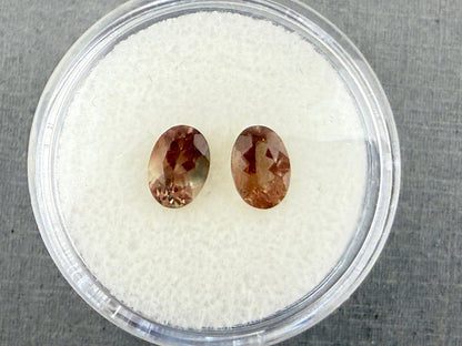 7x5 Oregon Sunstones Oval Pair | 1.4 carats | OSF196 - Oregon Sunstone - Gem Enthusiast