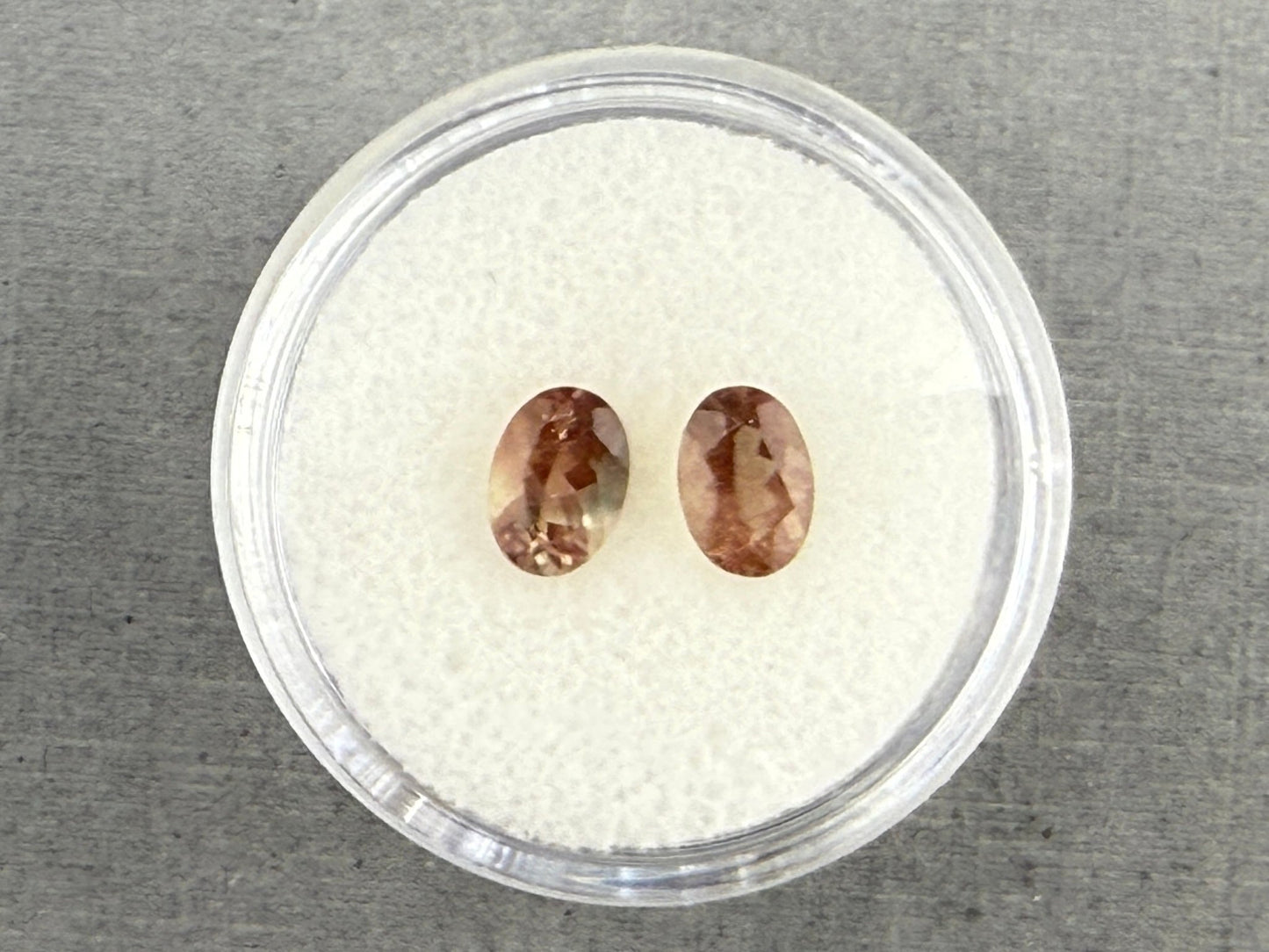 7x5 Oregon Sunstones Oval Pair | 1.4 carats | OSF196 - Oregon Sunstone - Gem Enthusiast