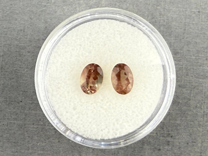 7x5 Oregon Sunstones Oval Pair | 1.4 carats | OSF196 - Oregon Sunstone - Gem Enthusiast