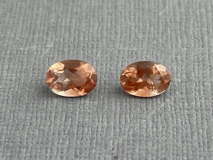 7x5 Oregon Sunstones Oval Pair | 1.69 carats | OSF194 - Oregon Sunstone - Gem Enthusiast