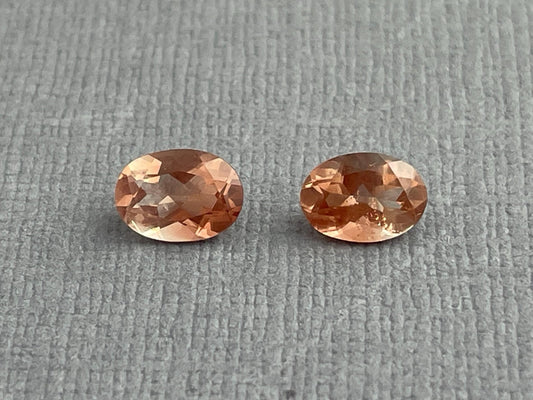 7x5 Oregon Sunstones Oval Pair | 1.69 carats | OSF194 - Oregon Sunstone - Gem Enthusiast