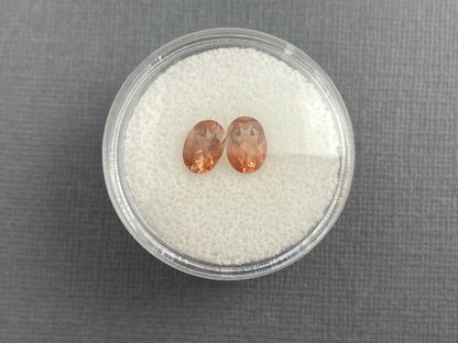 7x5 Oregon Sunstones Oval Pair | 1.69 carats | OSF194 - Oregon Sunstone - Gem Enthusiast