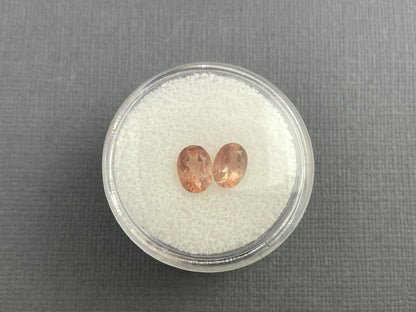 7x5 Oregon Sunstones Oval Pair | 1.69 carats | OSF194 - Oregon Sunstone - Gem Enthusiast