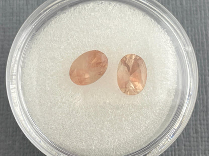 7x5 Oregon Sunstones Oval Pair | 1.69 carats | OSF195 - Oregon Sunstone - Gem Enthusiast
