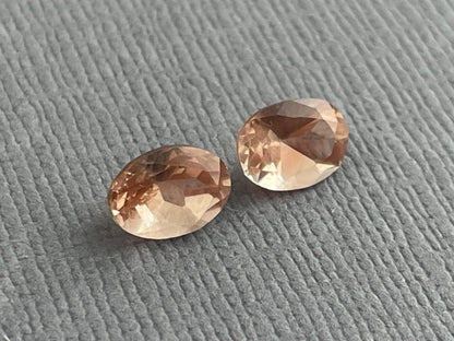 7x5 Oregon Sunstones Oval Pair | 1.69 carats | OSF195 - Oregon Sunstone - Gem Enthusiast