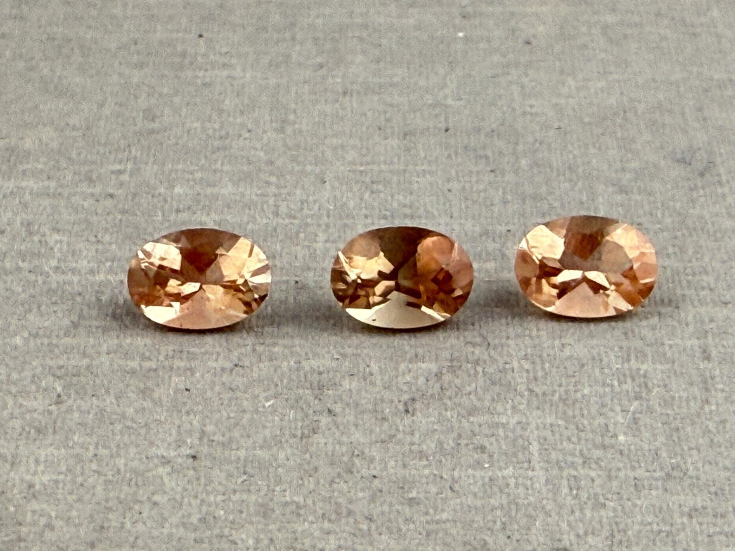 7x5 Oregon Sunstones Oval Trio | 2.23 carats | OSF193 - Gem Enthusiast