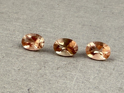 7x5 Oregon Sunstones Oval Trio | 2.23 carats | OSF193 - Gem Enthusiast