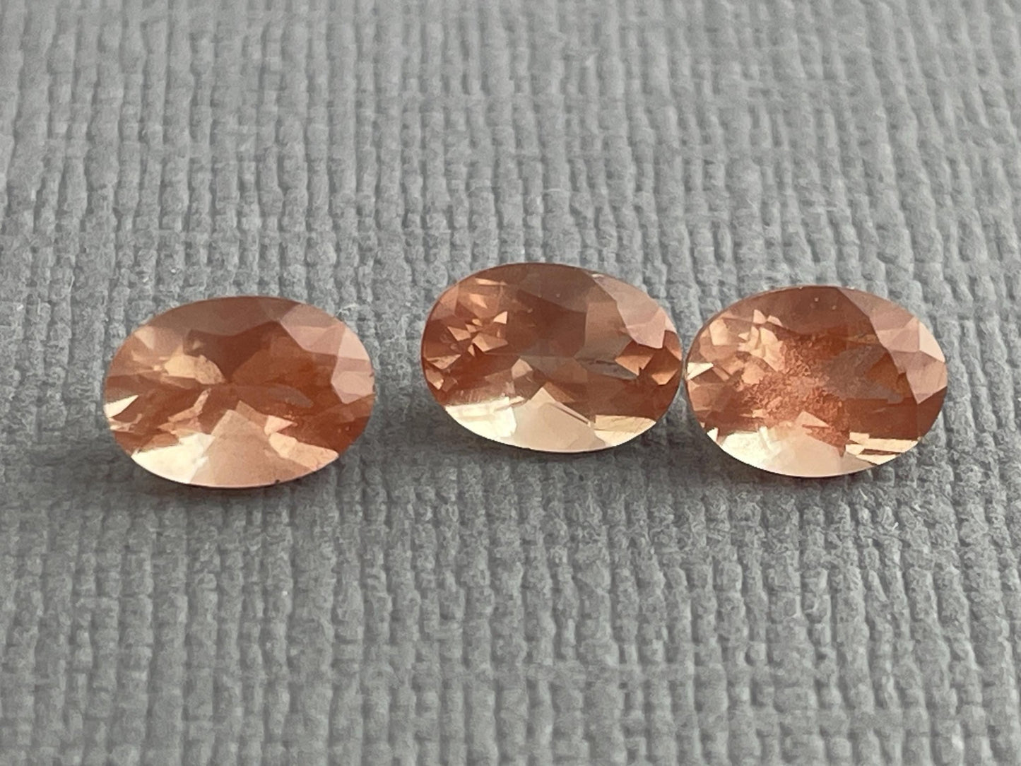 7x5 Oregon Sunstones Oval Trio | 2.48 carats | OSF192 - Gem Enthusiast