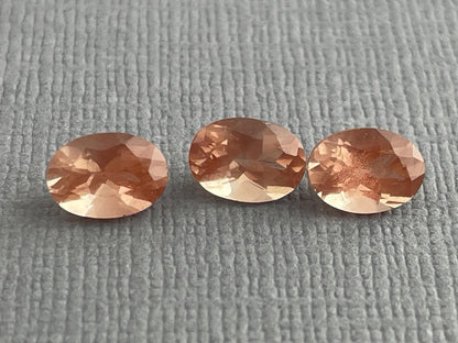 7x5 Oregon Sunstones Oval Trio | 2.48 carats | OSF192 - Gem Enthusiast