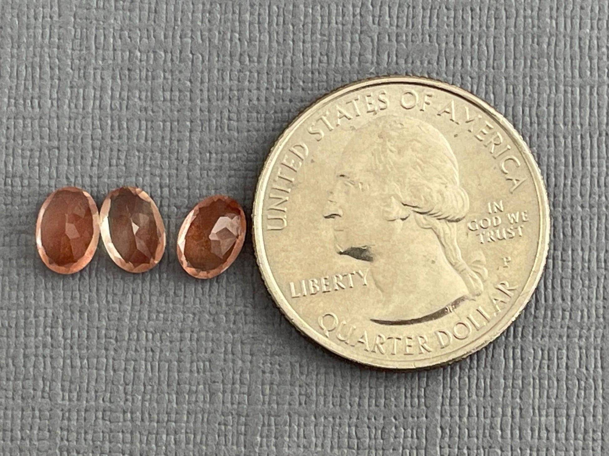 7x5 Oregon Sunstones Oval Trio | 2.48 carats | OSF192 - Gem Enthusiast