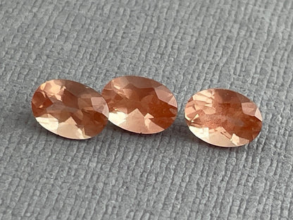7x5 Oregon Sunstones Oval Trio | 2.48 carats | OSF192 - Gem Enthusiast