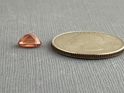 7x5 Red Oregon Sunstone Oval Faceted Gemstone | 1.02 carats | OSF181 - Oregon Sunstone - Gem Enthusiast