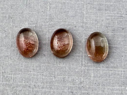 7x5 Schiller Oregon Sunstones Oval Cabochon Lot | Bi - Color | OSC312 - Gem Enthusiast