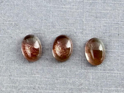 7x5 Schiller Oregon Sunstones Oval Cabochon Lot | Bi - Color | OSC312 - Gem Enthusiast