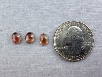 7x5 Schiller Oregon Sunstones Oval Cabochon Lot | Bi - Color | OSC312 - Gem Enthusiast