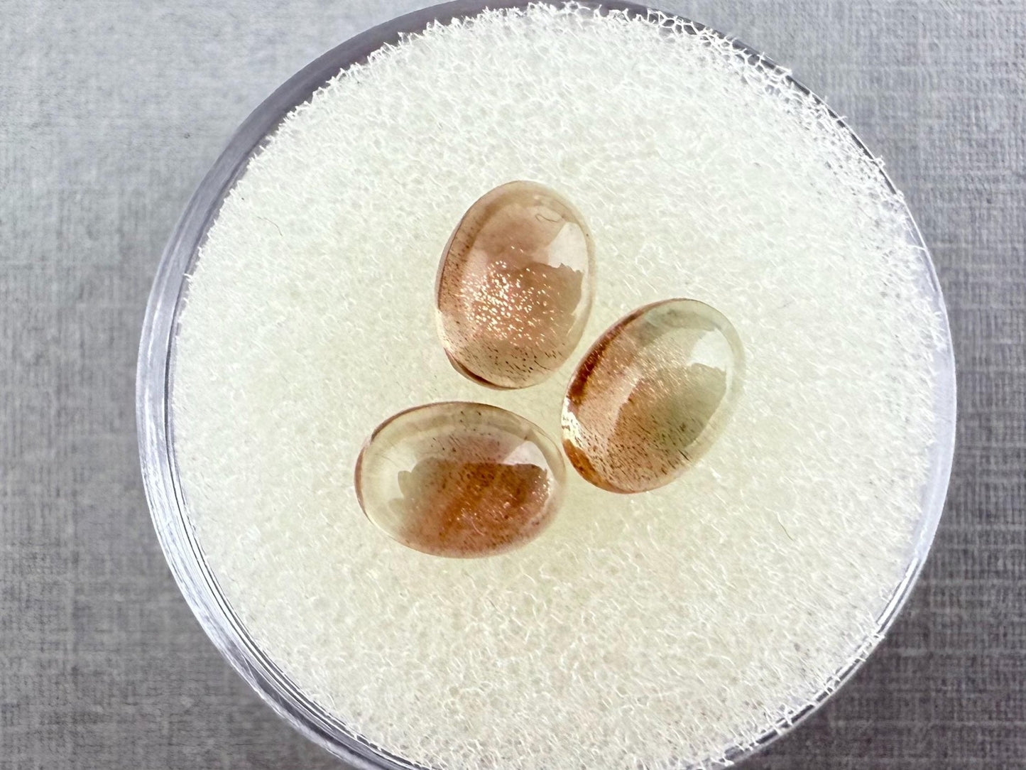 7x5 Schiller Oregon Sunstones Oval Cabochon Lot | Bi - Color | OSC312 - Gem Enthusiast