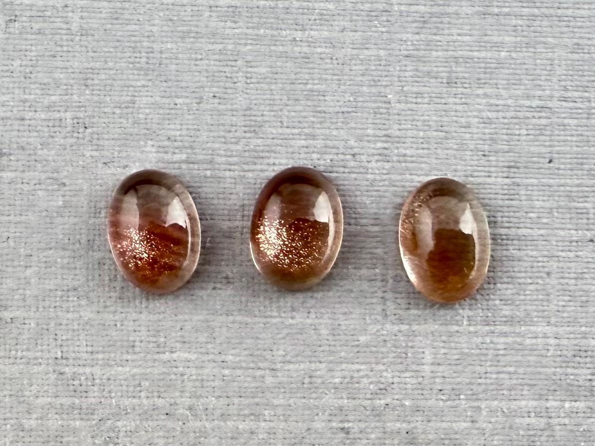 7x5 Schiller Oregon Sunstones Oval Cabochon Lot | Bi - Color | OSC312 - Gem Enthusiast