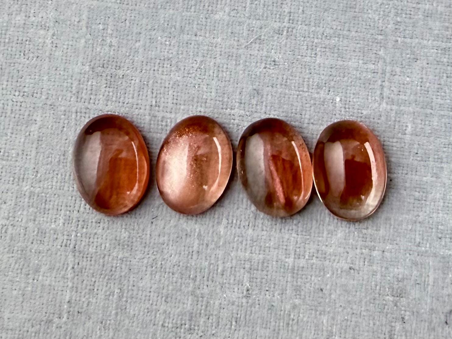 7x5 Schiller Oregon Sunstones Oval Cabochon Lot | OSC311 - Gem Enthusiast