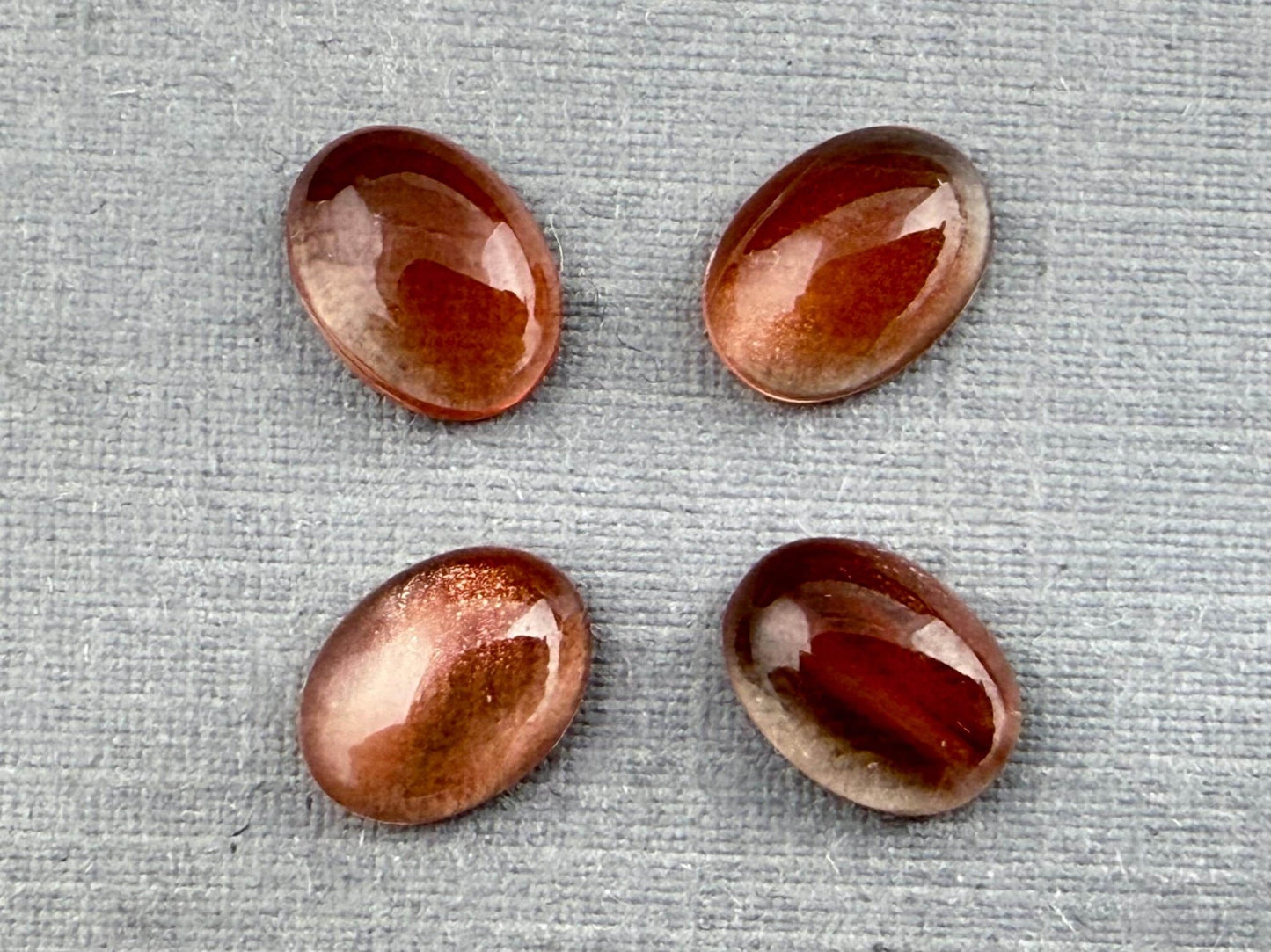 7x5 Schiller Oregon Sunstones Oval Cabochon Lot | OSC311 - Gem Enthusiast