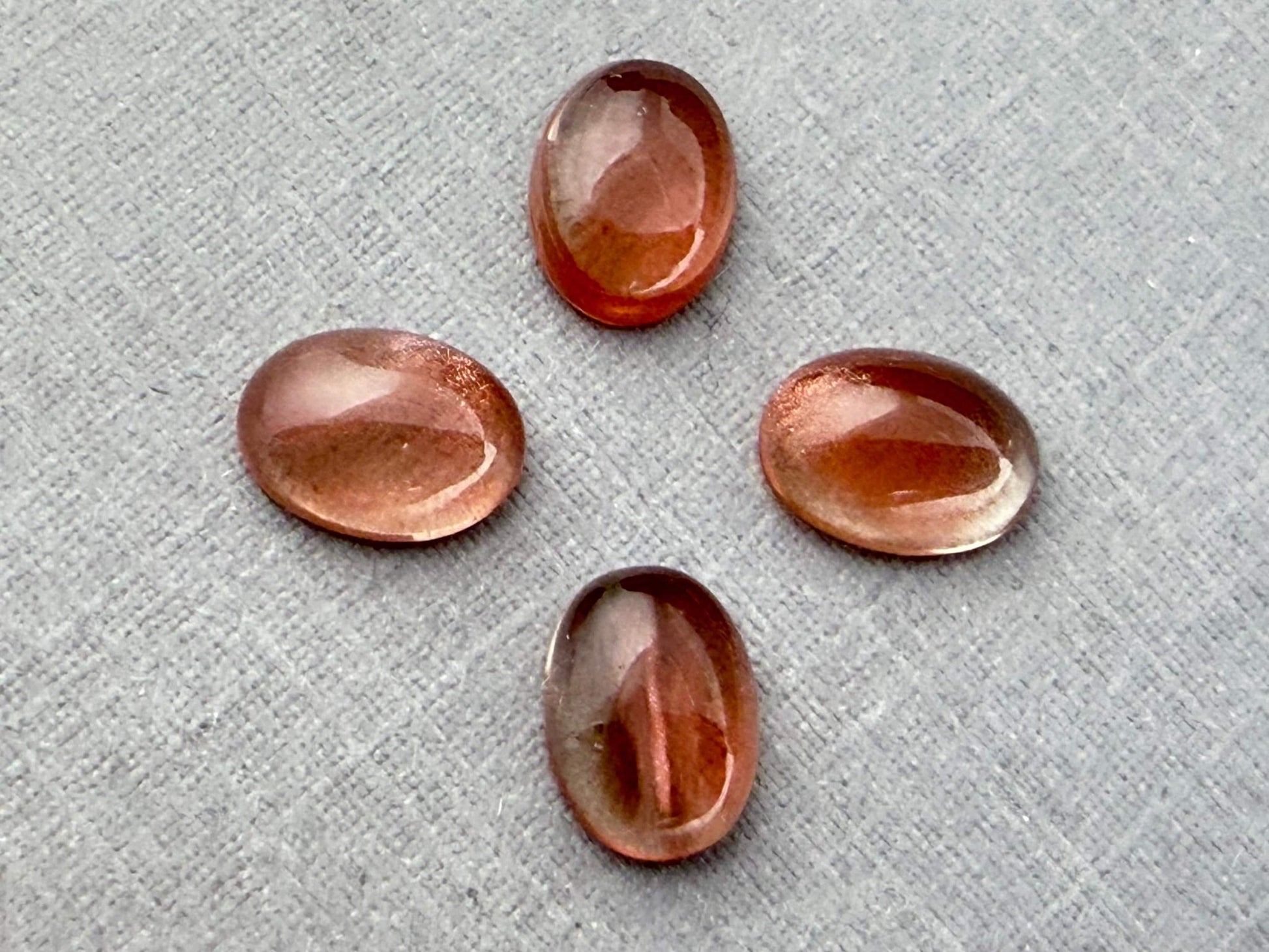 7x5 Schiller Oregon Sunstones Oval Cabochon Lot | OSC311 - Gem Enthusiast