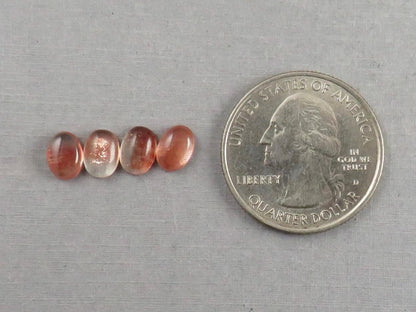 7x5 Schiller Oregon Sunstones Oval Cabochon Lot | Schiller and Color Zoning | OSC340 - Gem Enthusiast