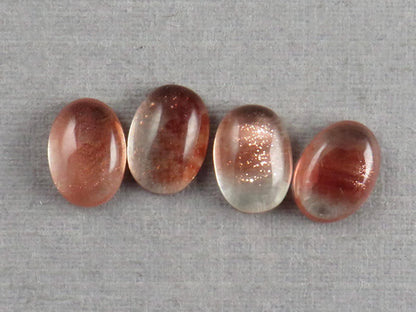 7x5 Schiller Oregon Sunstones Oval Cabochon Lot | Schiller and Color Zoning | OSC340 - Gem Enthusiast
