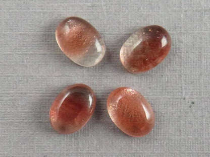 7x5 Schiller Oregon Sunstones Oval Cabochon Lot | Schiller and Color Zoning | OSC340 - Gem Enthusiast