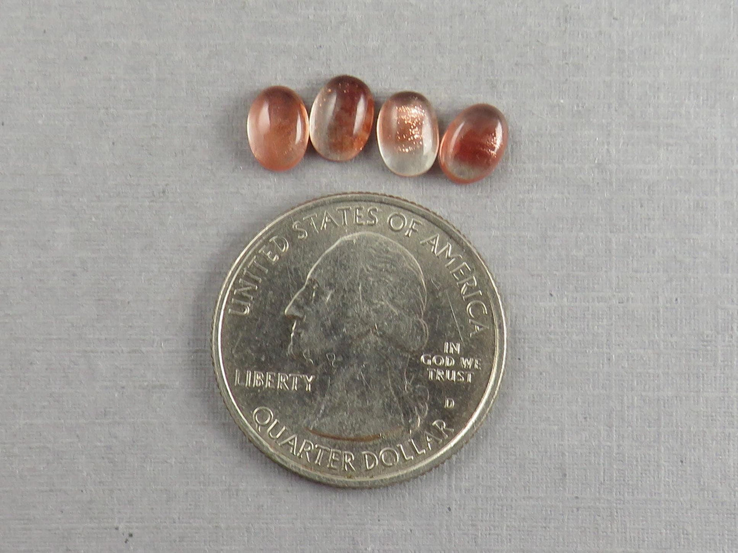 7x5 Schiller Oregon Sunstones Oval Cabochon Lot | Schiller and Color Zoning | OSC340 - Gem Enthusiast