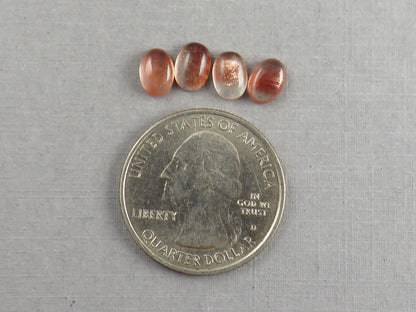 7x5 Schiller Oregon Sunstones Oval Cabochon Lot | Schiller and Color Zoning | OSC340 - Gem Enthusiast