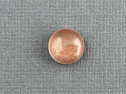 8mm Oregon Sunstone Round Cabochon | Natural American Gemstone | 2.16 cts | OSC224 - Oregon Sunstone - Gem Enthusiast