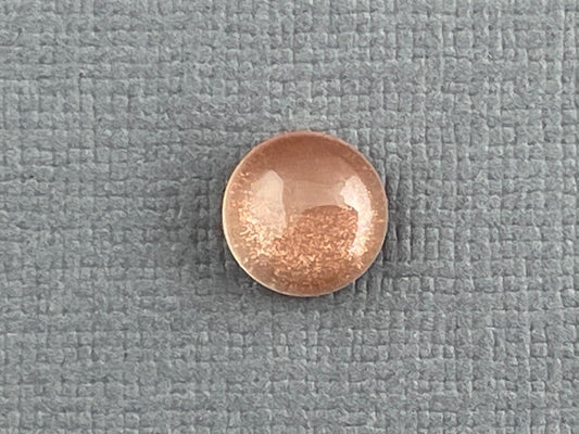 8mm Oregon Sunstone Round Cabochon | Natural American Gemstone | 2.16 cts | OSC224 - Oregon Sunstone - Gem Enthusiast
