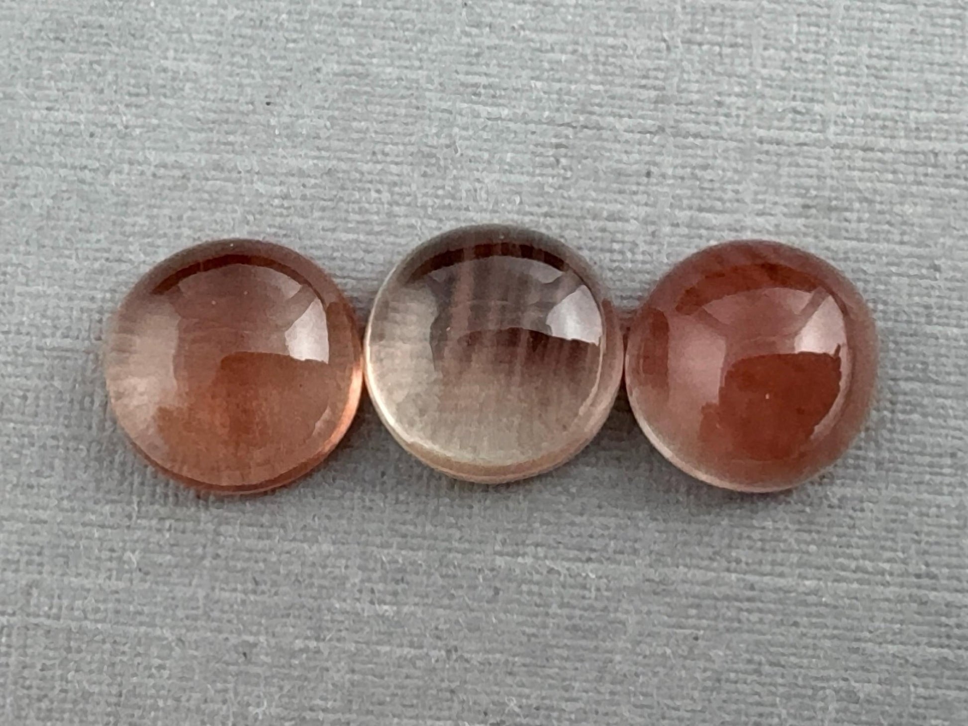 8mm Oregon Sunstones with Schiller | Round Cabochon Lot | OSC322 - Gem Enthusiast