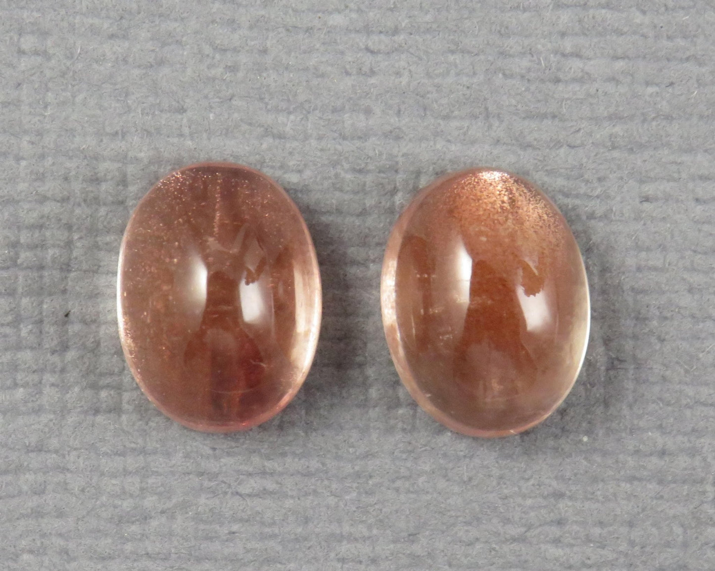 8x6 Oregon Sunstone Cabochon Pair | 3.4ct | Per Pair | Oregon USA | OSC353 - Gem Enthusiast