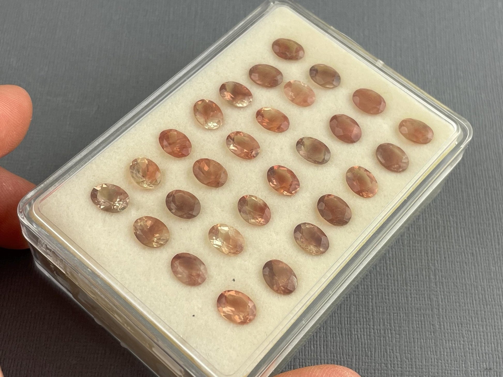 8x6 Oregon Sunstones Faceted Oval Gemstones | Pick Your Own Stone! - Oregon Sunstone - Gem Enthusiast