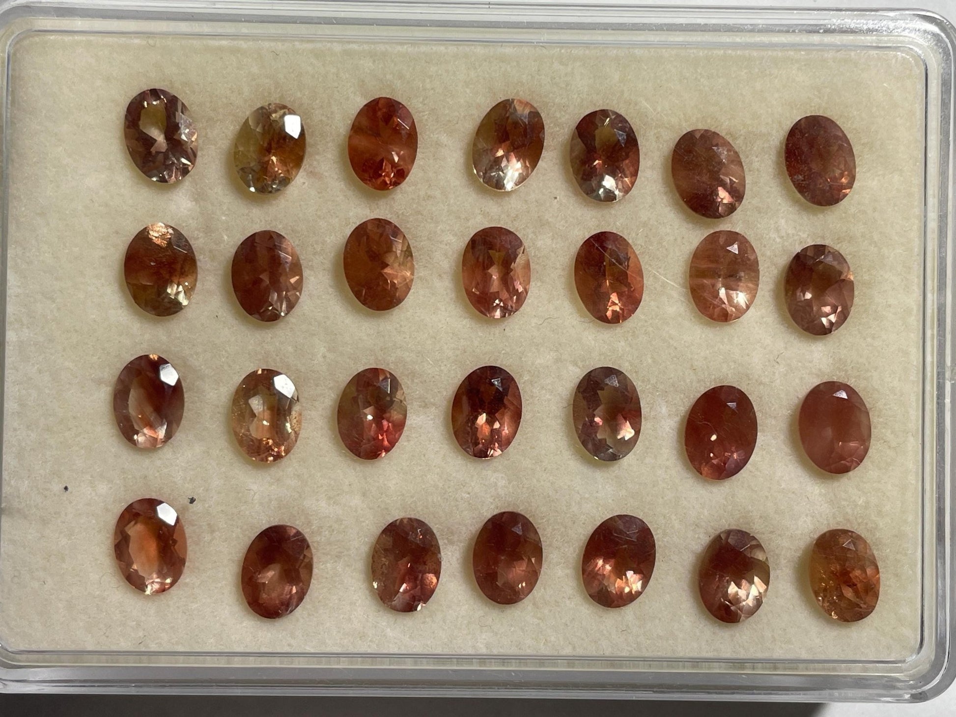 8x6 Oregon Sunstones Faceted Oval Gemstones | Pick Your Own Stone! - Oregon Sunstone - Gem Enthusiast