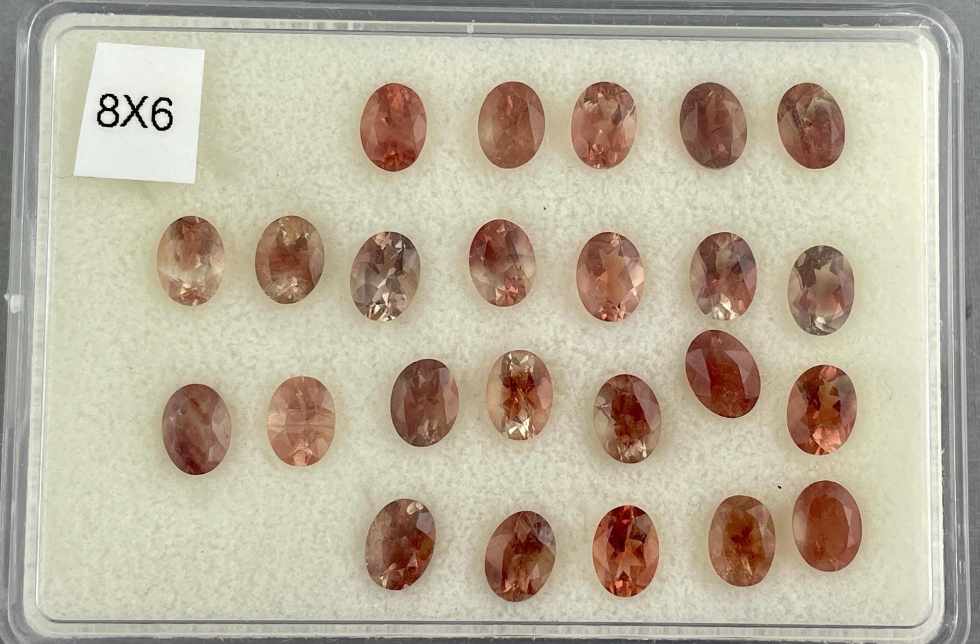 8x6 Oregon Sunstones Faceted Oval Gemstones | Pick Your Own Stone! - Oregon Sunstone - Gem Enthusiast