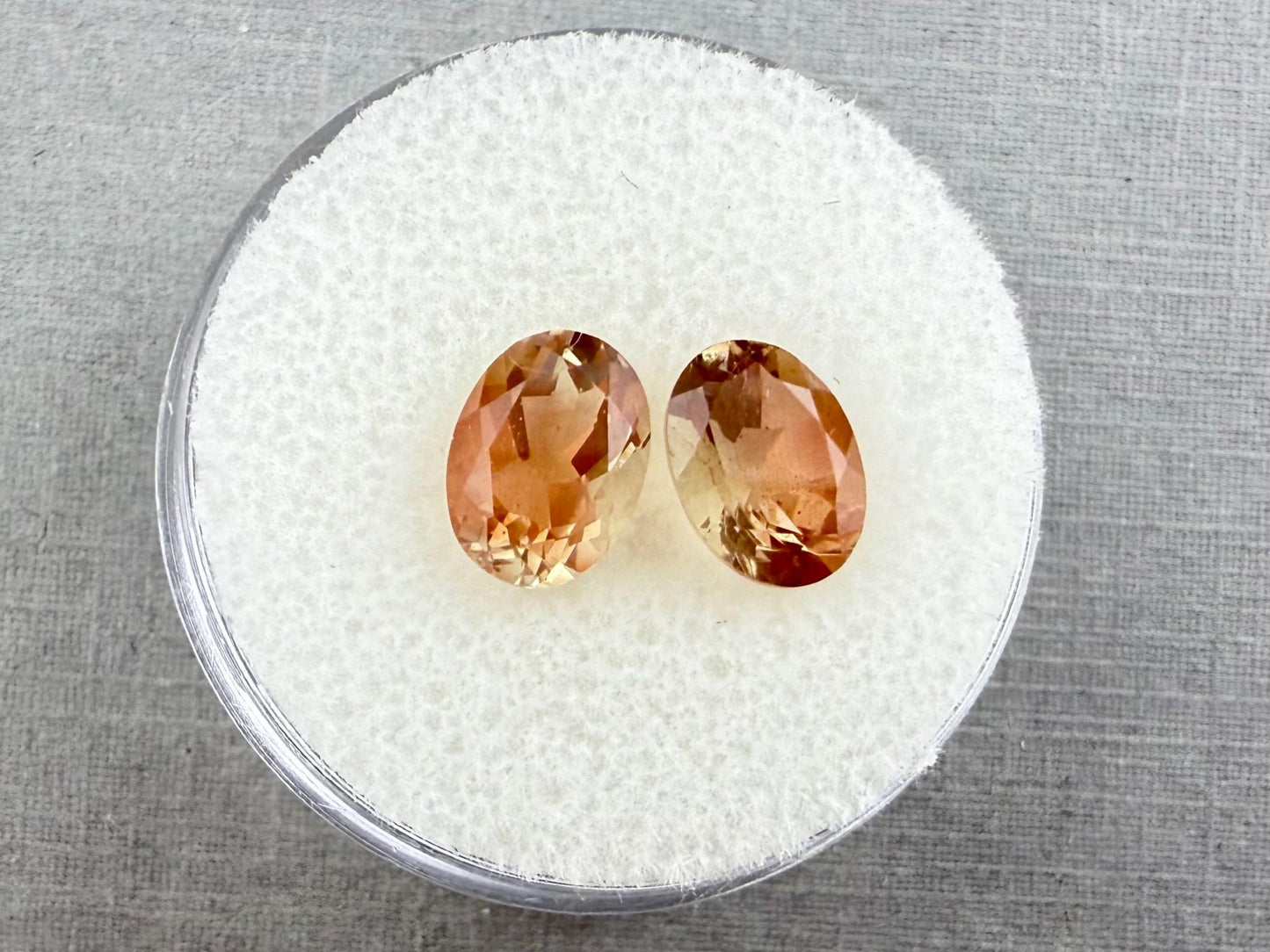 8x6 Oregon Sunstones Oval Pair | 2.46 carats | OSF179 - Gem Enthusiast