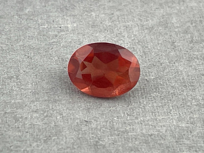 8x6 Red Oregon Sunstone Oval Faceted Gemstone | 1.23 carats | OSF212 - Oregon Sunstone - Gem Enthusiast