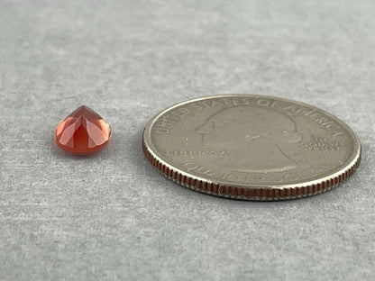 8x6 Red Oregon Sunstone Oval Faceted Gemstone | 1.23 carats | OSF213 - Oregon Sunstone - Gem Enthusiast