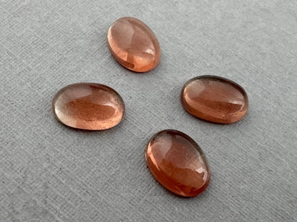 8x6 Red Oregon Sunstones Oval Cabochon Lot | American Gemstone | OSC309 - Gem Enthusiast