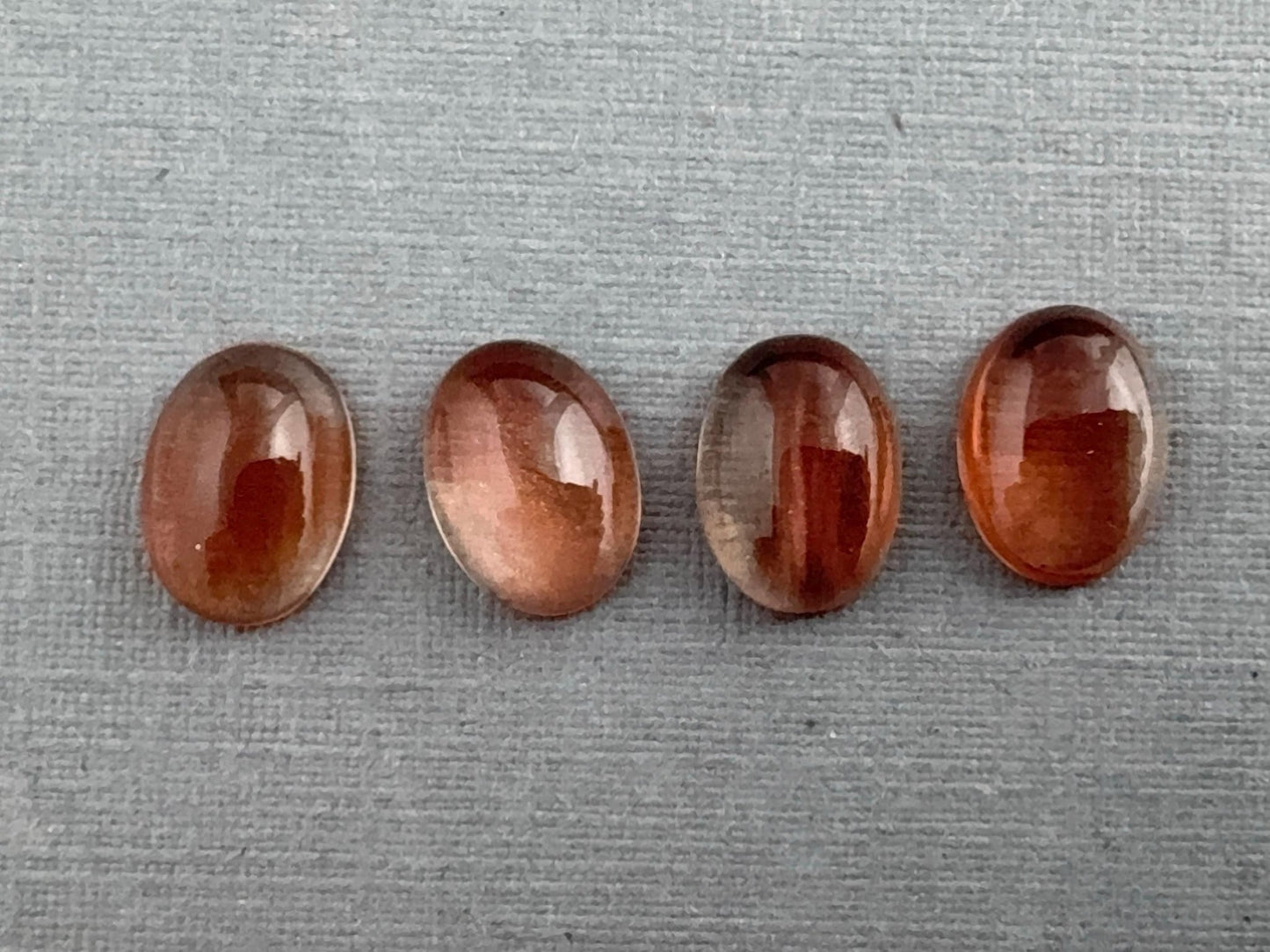 8x6 Red Oregon Sunstones Oval Cabochon Lot | American Gemstone | OSC309 - Gem Enthusiast