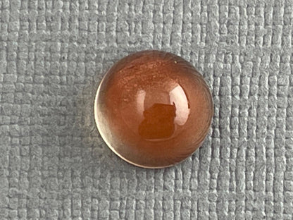 9mm Oregon Sunstone Round Cabochon | Natural American Gemstone | 3.42 carats | OSC273 - Oregon Sunstone - Gem Enthusiast