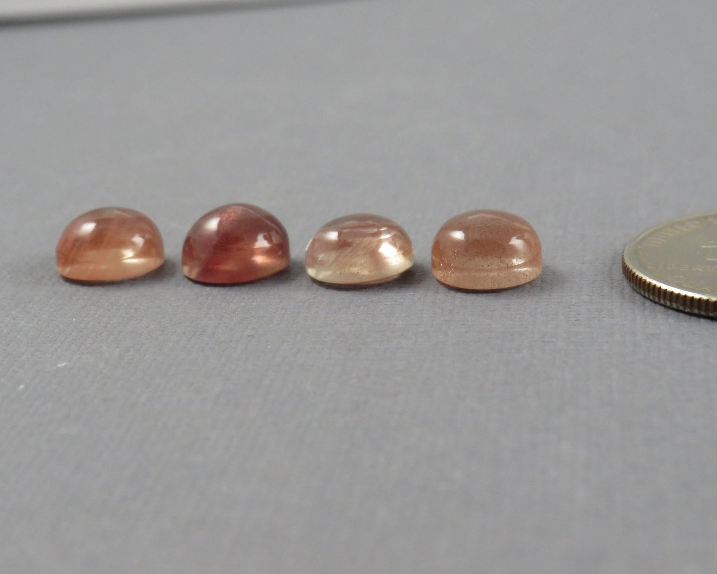 9mm Oregon Sunstone Round Cabochons | avg 3.4ct | Sold Per Stone | Ponderosa, Oregon USA | OSC360 - Gem Enthusiast