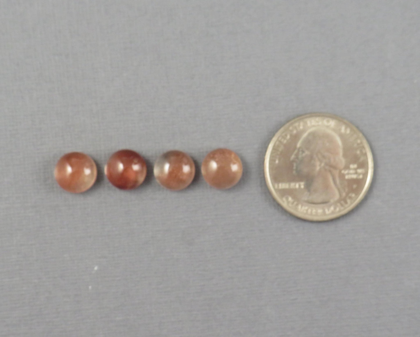 9mm Oregon Sunstone Round Cabochons | avg 3.4ct | Sold Per Stone | Ponderosa, Oregon USA | OSC360 - Gem Enthusiast
