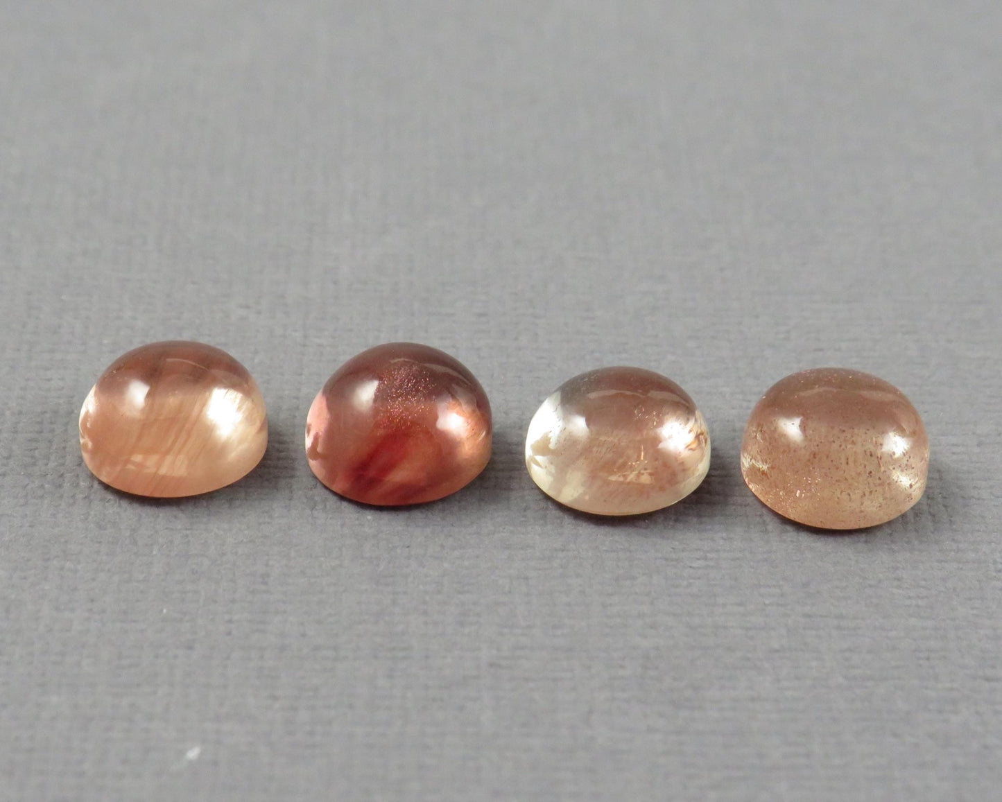 9mm Oregon Sunstone Round Cabochons | avg 3.4ct | Sold Per Stone | Ponderosa, Oregon USA | OSC360 - Gem Enthusiast