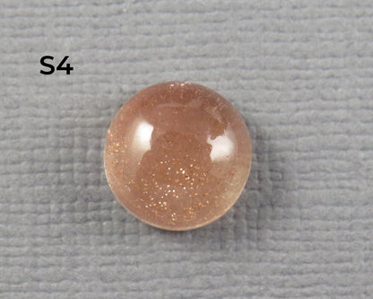 9mm Oregon Sunstone Round Cabochons | avg 3.4ct | Sold Per Stone | Ponderosa, Oregon USA | OSC360 - Gem Enthusiast