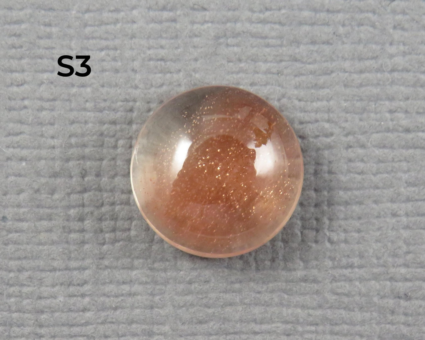 9mm Oregon Sunstone Round Cabochons | avg 3.4ct | Sold Per Stone | Ponderosa, Oregon USA | OSC360 - Gem Enthusiast